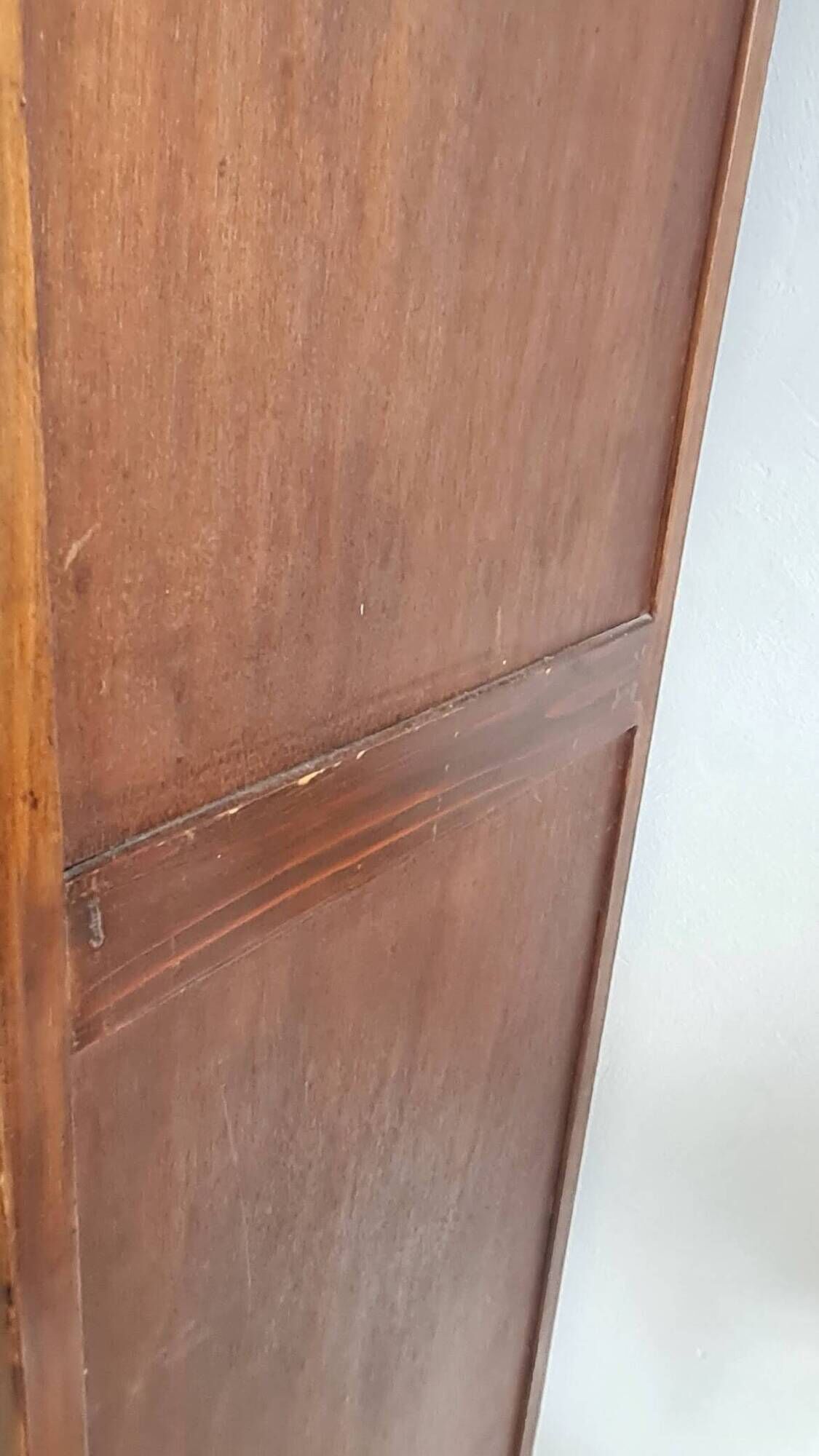 Antique Parisian wardrobe with one door.