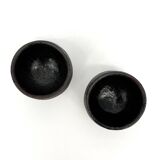Pair of sake cups - coffee