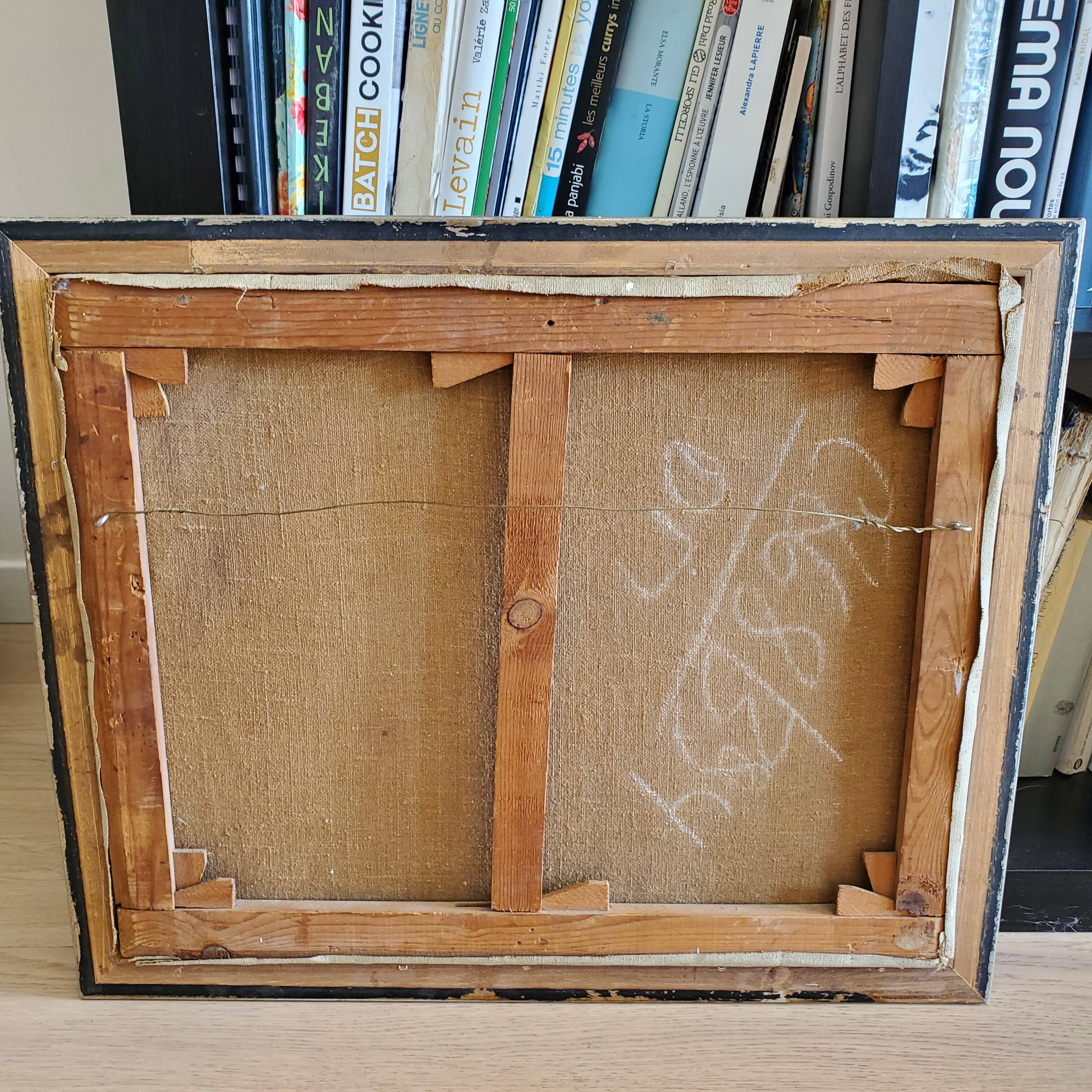 Oil on canvas Industrial Landscape