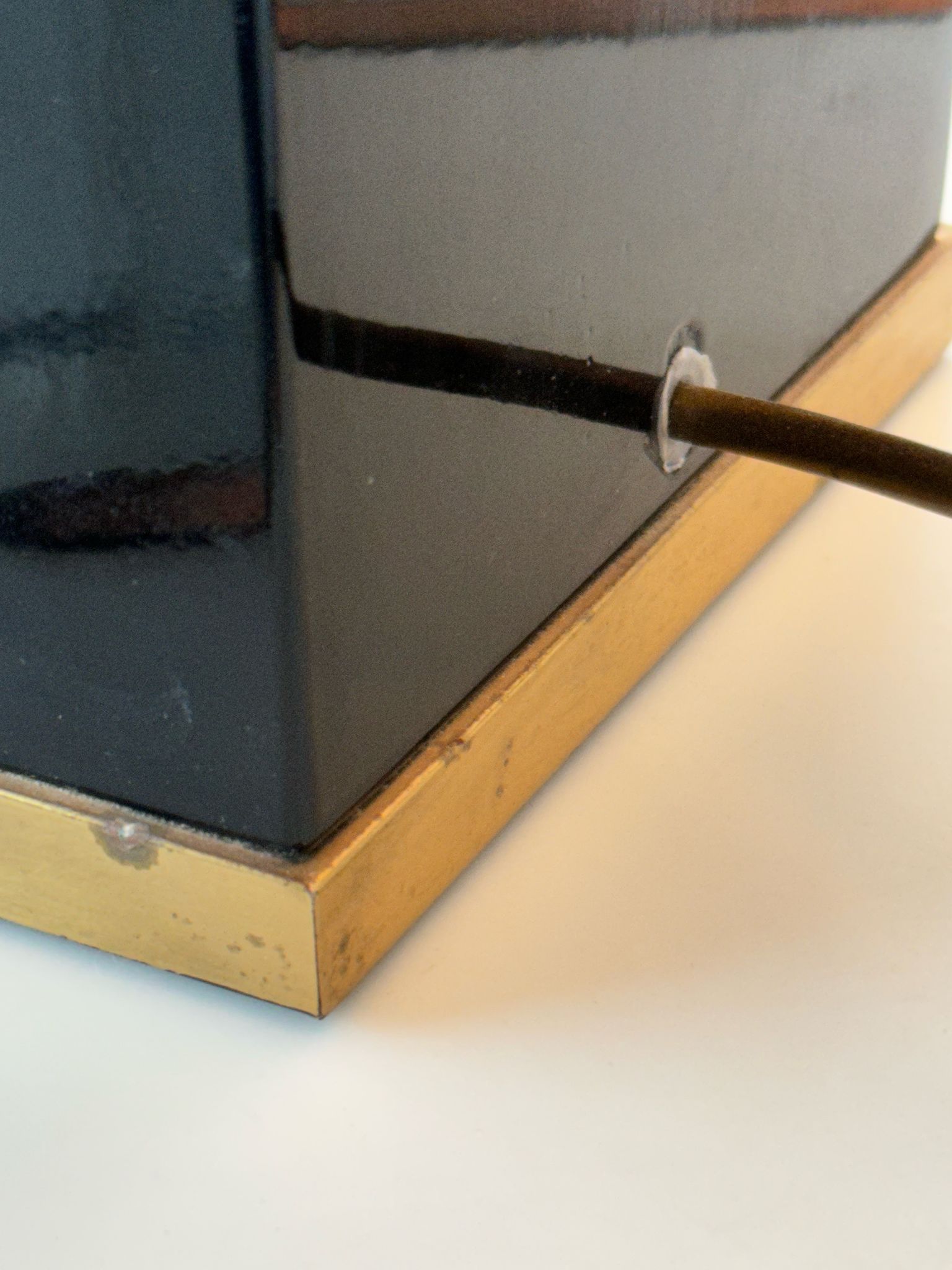 Large designer lamp to table of the 70s