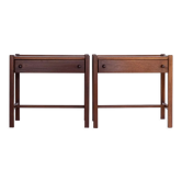Pair of vintage teak bedside tables
