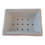 Old white porcelain soap dish