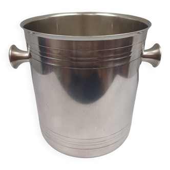Christofle vibration model - champagne bucket Luc Lanel silver-plated in very good condition.