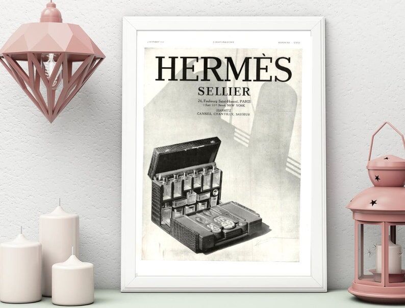 Vintage poster 30 years Hermes 30x40cm frameless