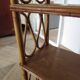 Wooden and rattan bookcase, 1970s-1980s