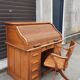 Bureau américain en chêne et son fauteuil