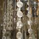 Italian Murano glass waterfall chandelier 1960