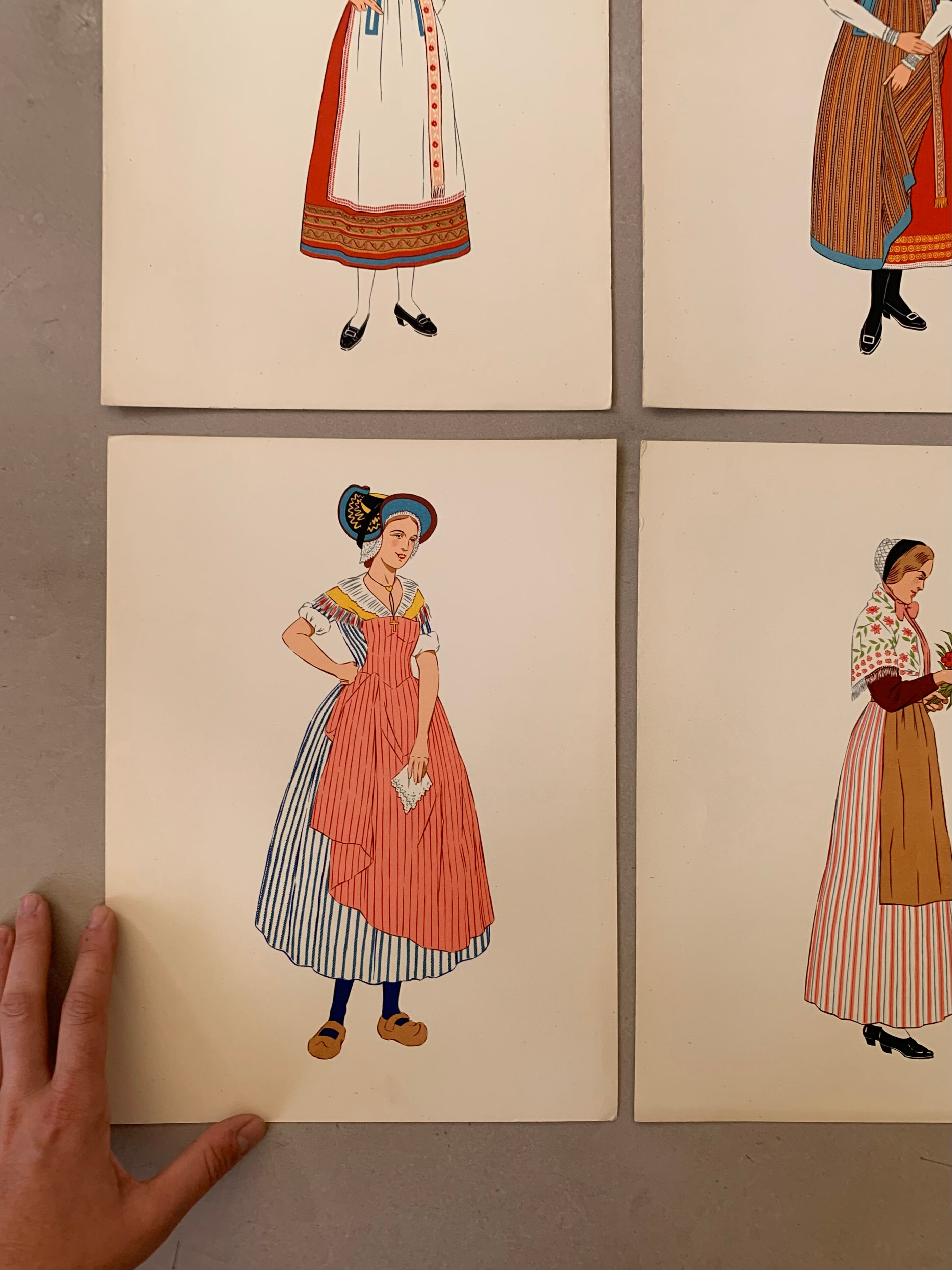 Lithographie costumes nationaux - Champagne