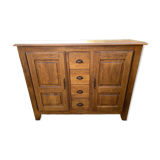 Solid oak bahut sideboard