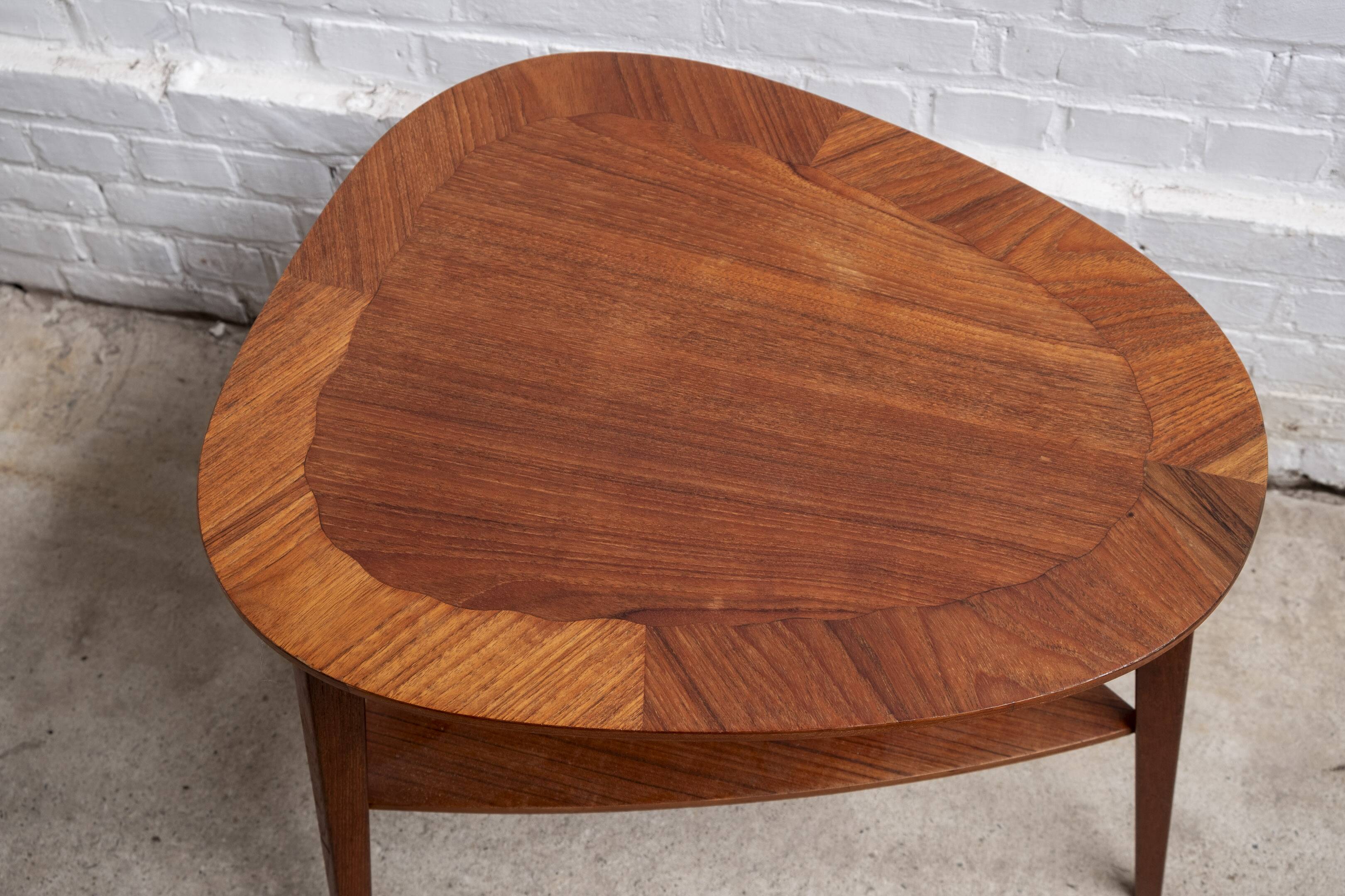 2 tables d'appoint Holger Georg Jensen en teck, Kubus, années 1960, Danemark