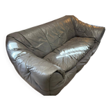 3-seater sofa line roset sloop range grey leather