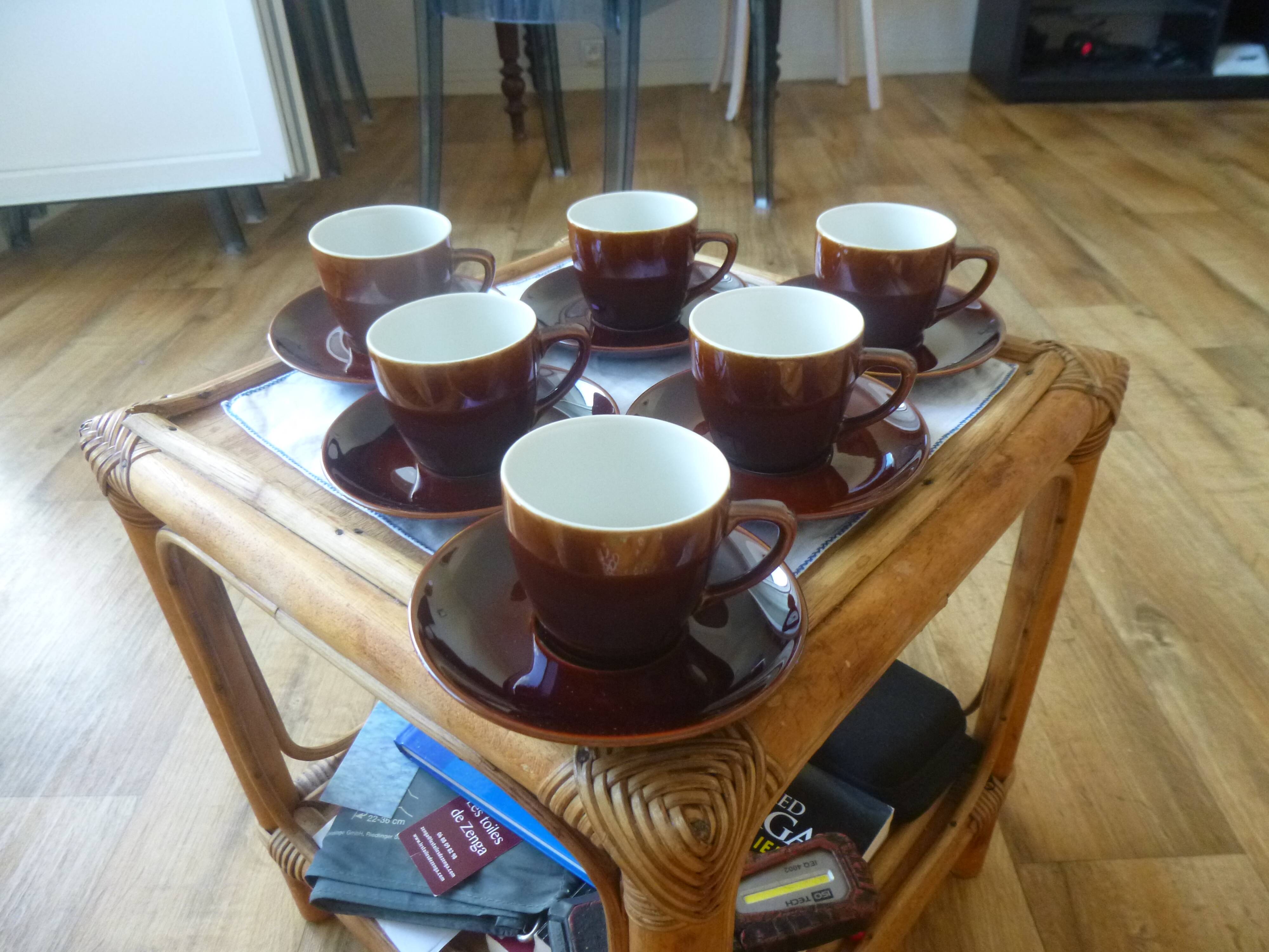 Villeroy & Boch coffee set with milk jug, bistro model, 1960s