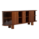 Architectural Teak Cabinet with Sculptural Legs 1970s