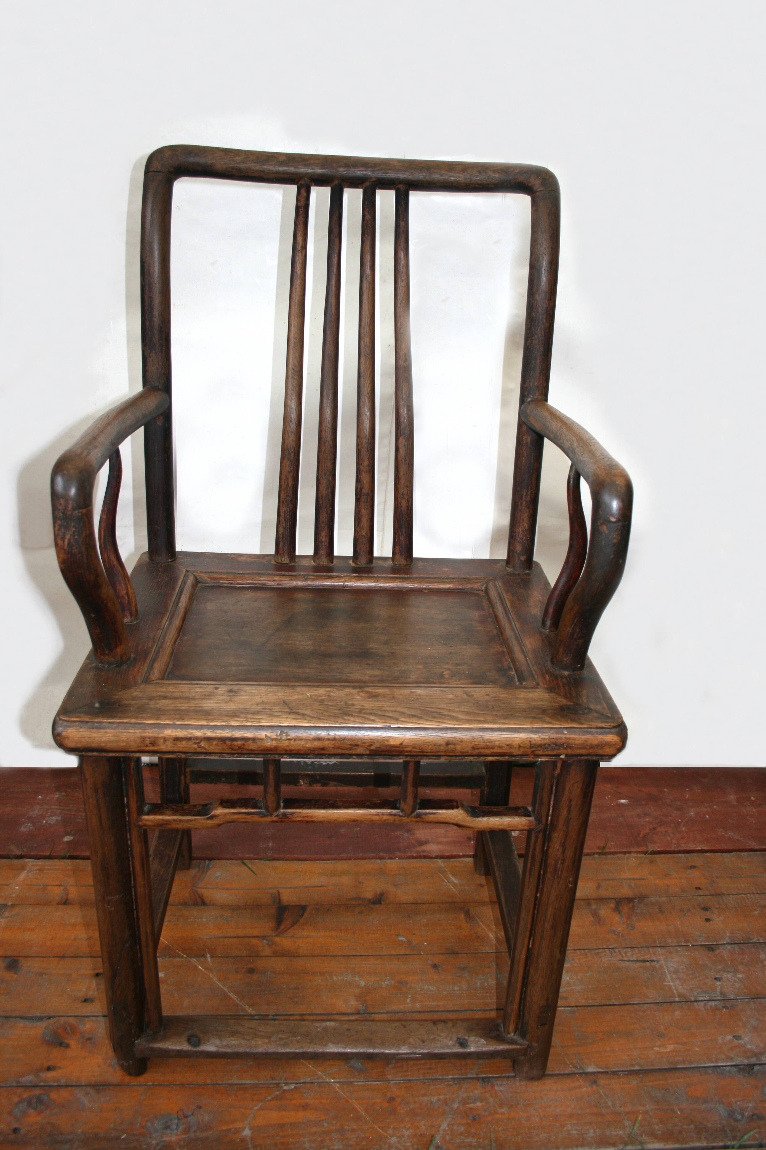Pair of antique Chinese armchairs