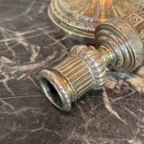 Paire De Bougeoirs De Wolfers De Style Louis XVI, Argent Massif Poinçon Du