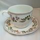 Antique Flower Cup and Saucer in Paris/Limoges Porcelain