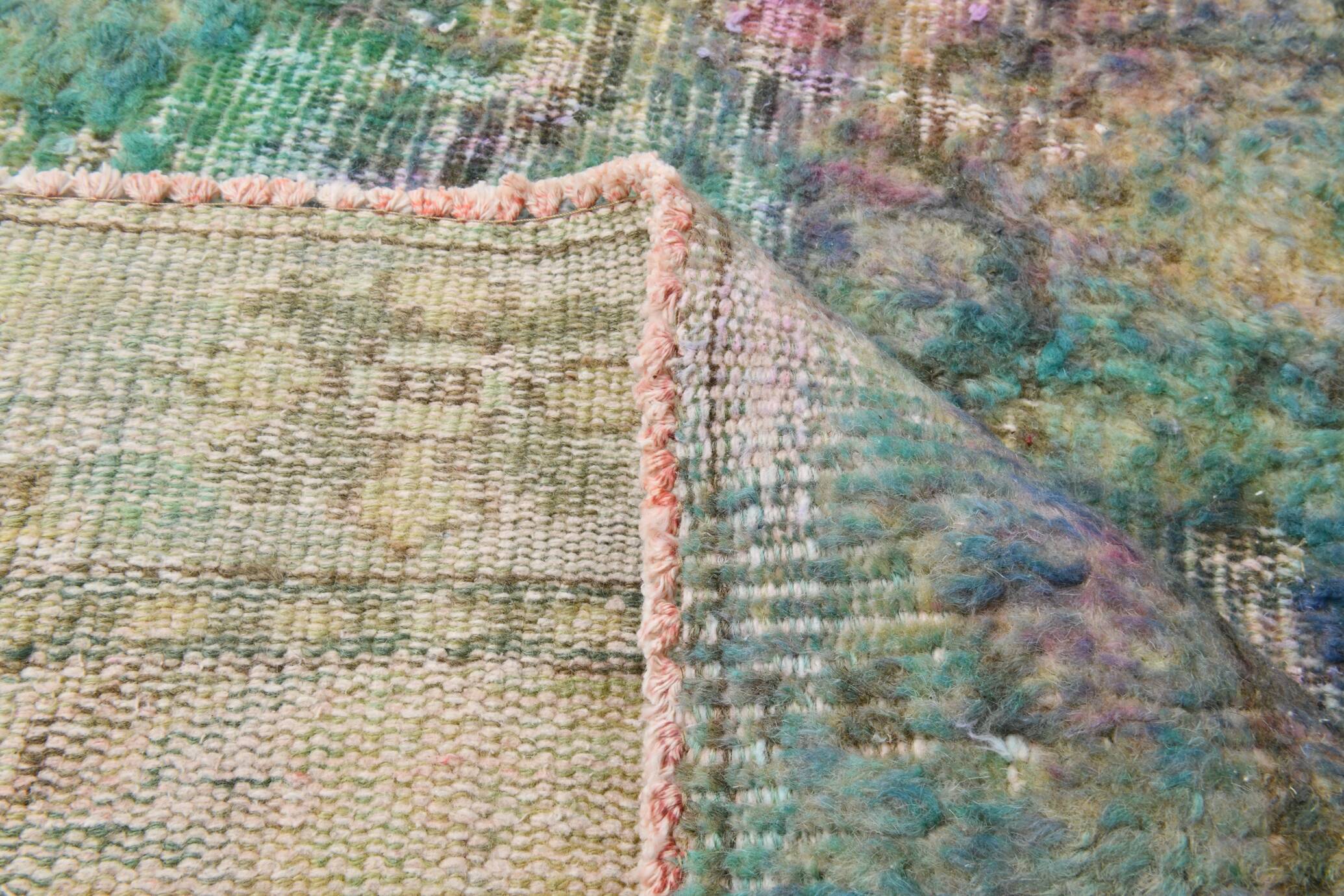 2x8 Multicolor Vintage Runner Rug, 80x248Cm