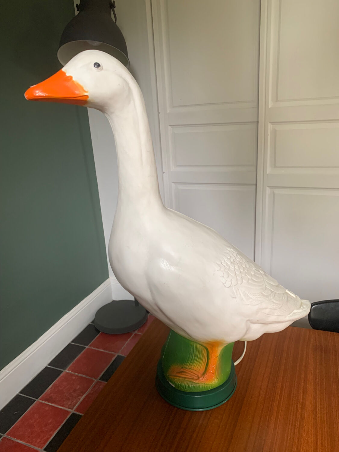 Vintage goose lamp for children design 1980