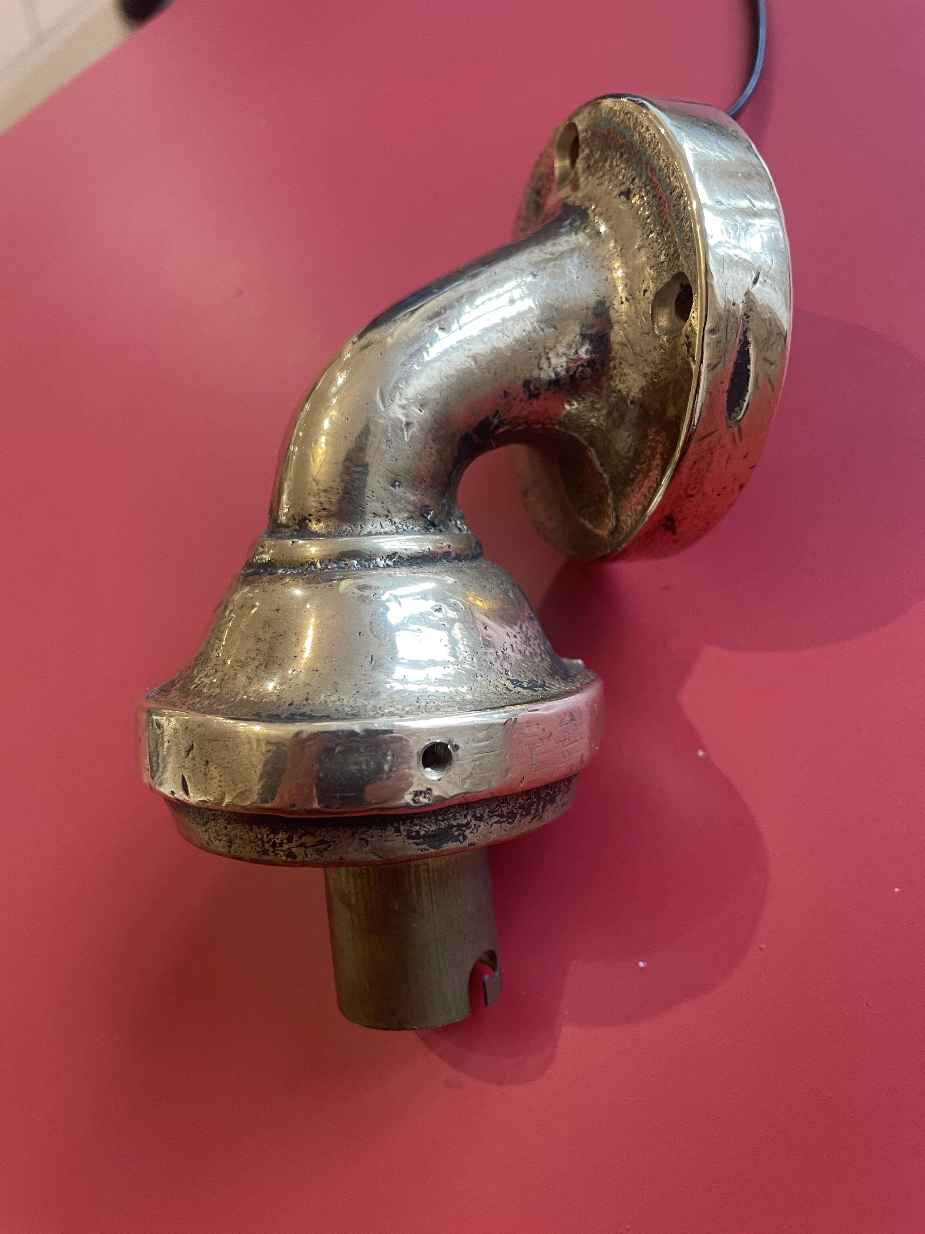 Brass marine wall light