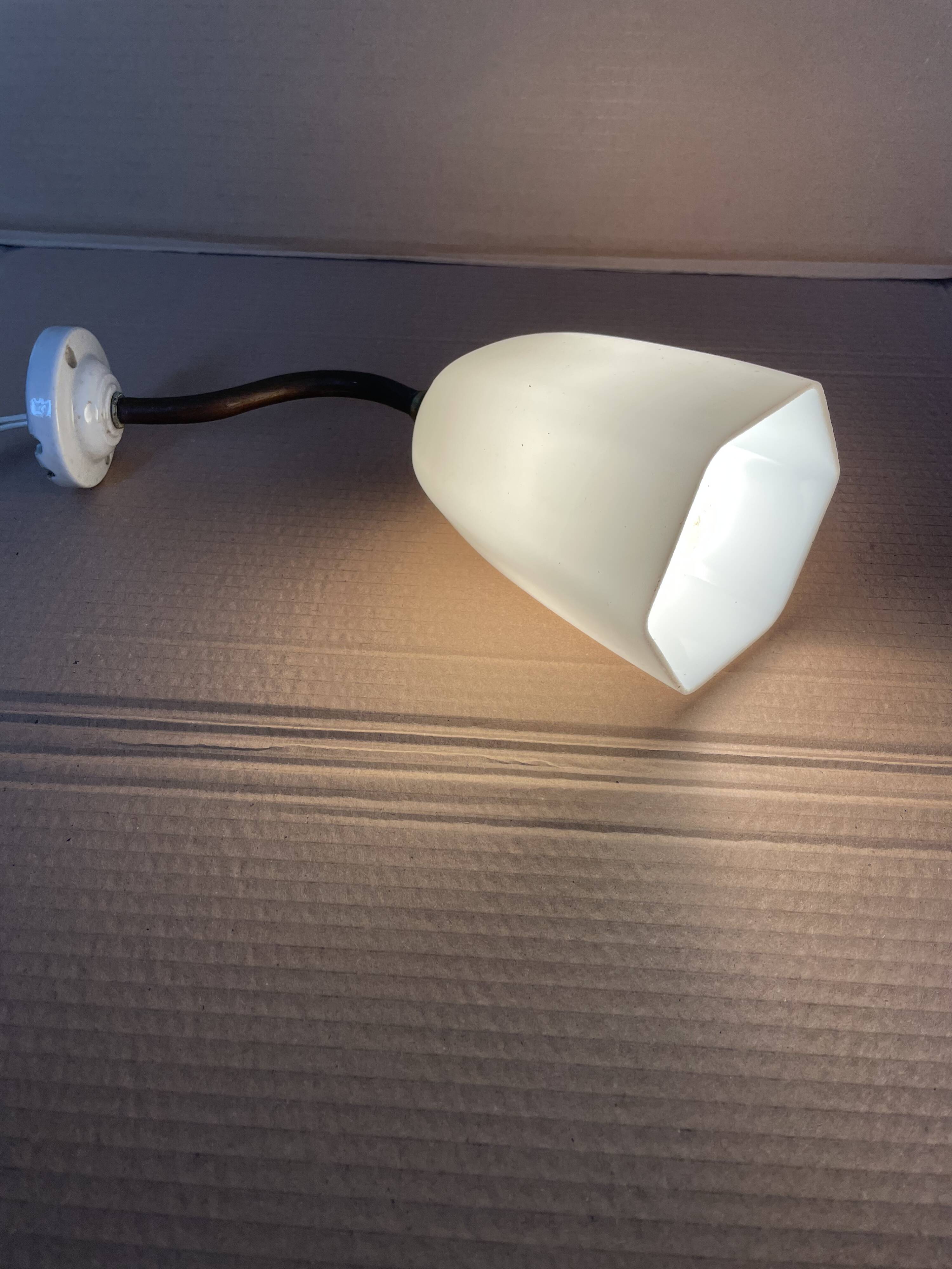 Antique Art Deco swan neck wall light