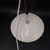 White flexible aluminor chrome and sheet metal table lamp 1970 pop art design