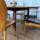 Vintage Round Table in Teak Diameter 110 with butterfly extension