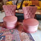 Pair of toad armchairs