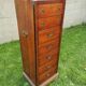 Navy weekly in solid mahogany, 7 drawers, National Airy, Type Glasgow