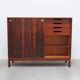 Cabinet en palissandre avec portes coulissantes par Alfred Hendrickx pour Belform, années 1960.