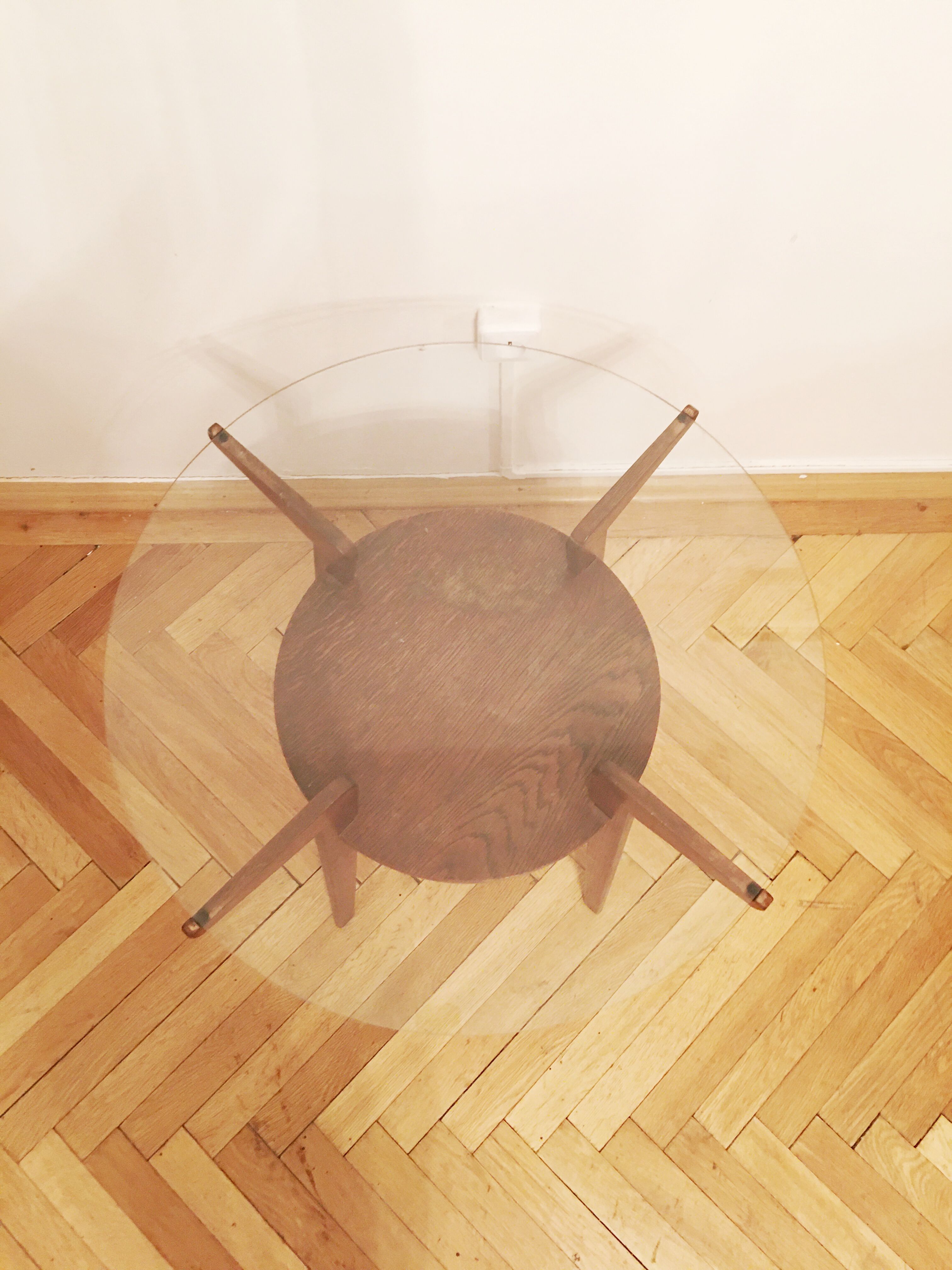 Round Coffee Table by Karel Kozelka and Antonin Kropacek, 1940s