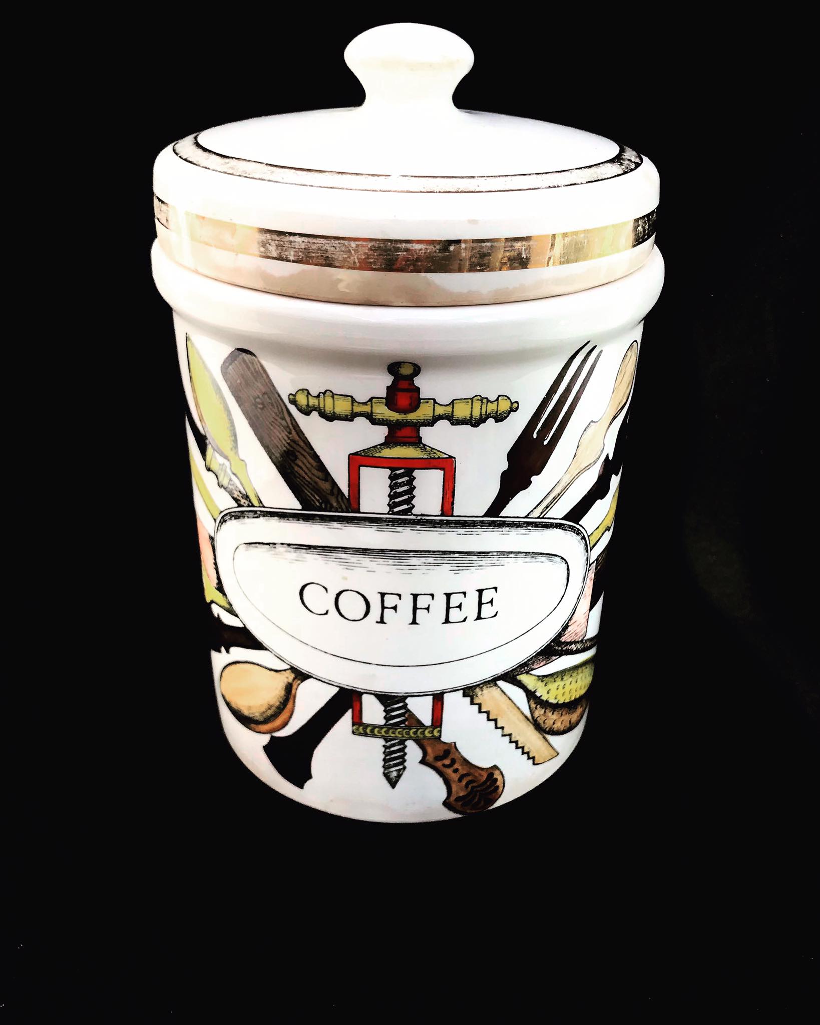Fornasetti coffee jar