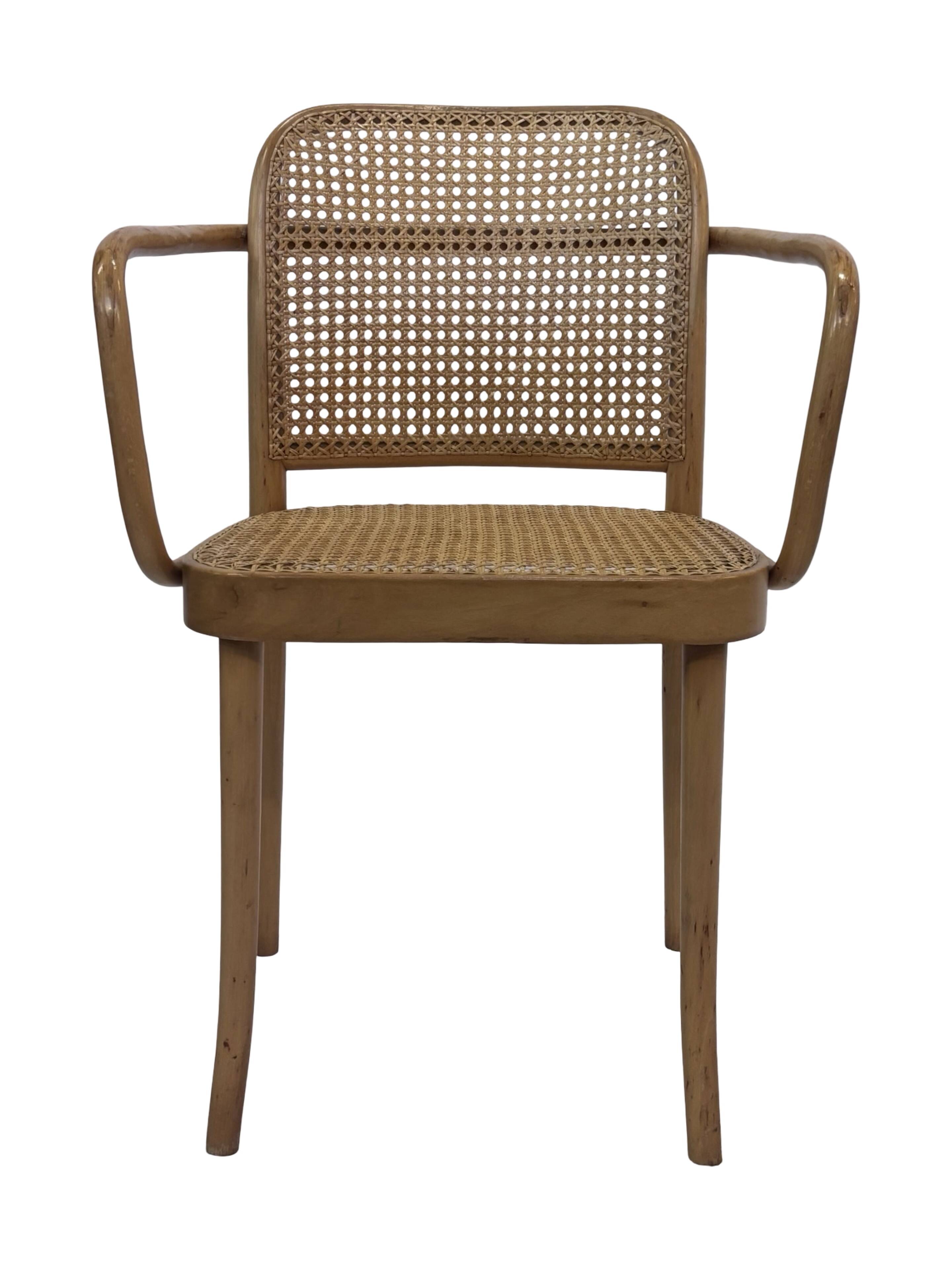 Chaise vintage modèle 811 / Chaise de Prague par Josef Hoffmann pour Ligna FMG 1950