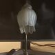 French Art Deco lamp signed See Delmas – pressed glass
