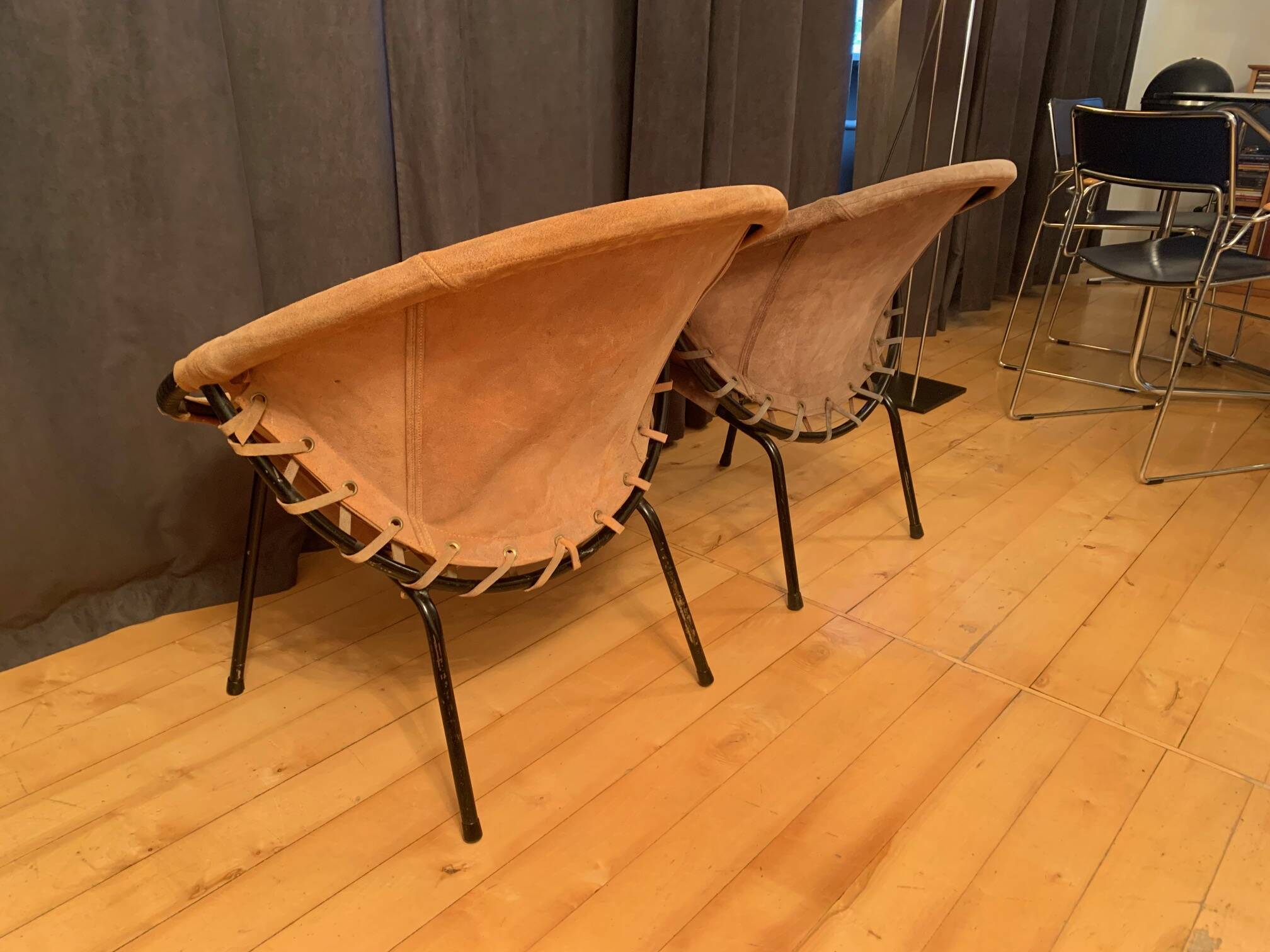 Pair of armchairs designed by Lusch Erzeugnis, Lusch & Co, Germany, 1960s