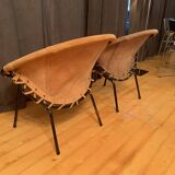 Pair of armchairs designed by Lusch Erzeugnis, Lusch & Co, Germany, 1960s