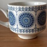 Vintage set of 4 Spanish Pontesa porcelain cups and saucers