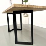 Table à manger en travertin, Italie, circa 1970