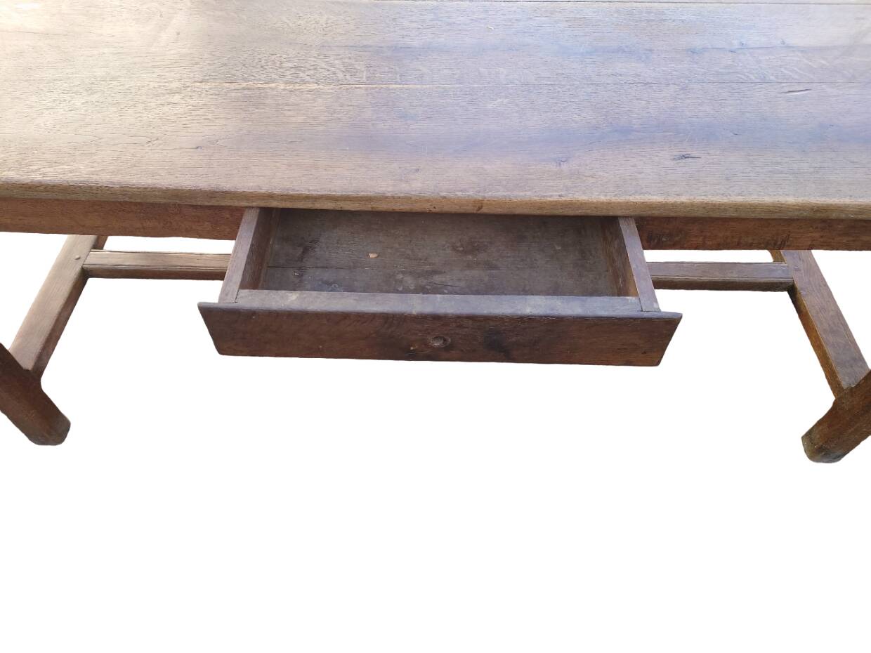 19th century oak farm table