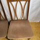 Mid century retro vintage teak and cloth dining chairs by GPlan 1970