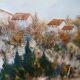 Oil on canvas Marino Scardigli (Pistoia, 1921-Pescia, 2005) - Tuscan landscape