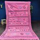 Moroccan Berber carpet handmade ethnic pink 140x245 cm
