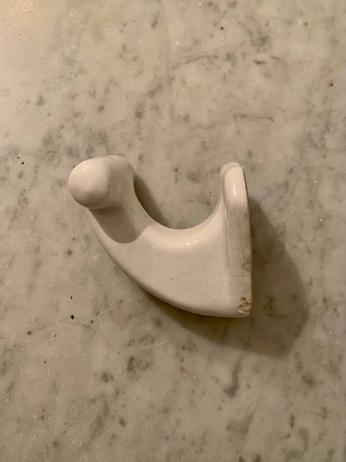 Ceramic coat hook