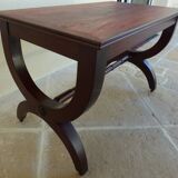 Restoration style coffee table in mahogany-colored wood / Very good condition