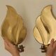 Pair of Swedish Mid-Century Brass Wall Sconces