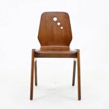 1970s Set of 7 Beech Stuckable Dining Chairs ,Germany