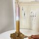 Antique Brass Candle Holder "Cell Rat" - Rustic Elegance
