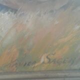 Lioness painting by Xavier Sager