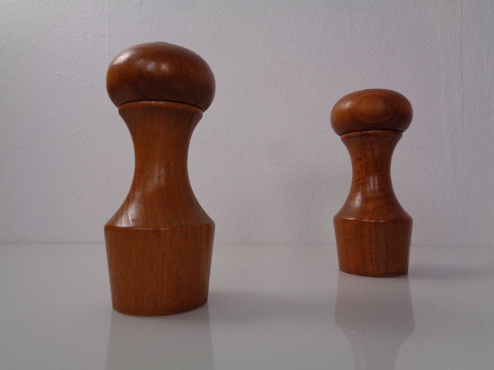 Mid-Century Teak Salt Shaker and Pepper Mill by Zassenhaus, 1960s, Set of 2