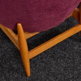 Lounge Chairs in Hand-Stitched Jacquard Upholstery by Sándor Palócz, 1968