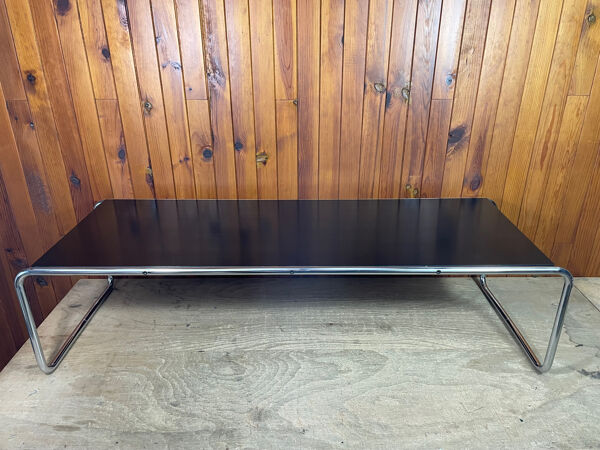 Table basse Laccio de Marcel Breuer édition Gavina 1950/60 (étiquette)